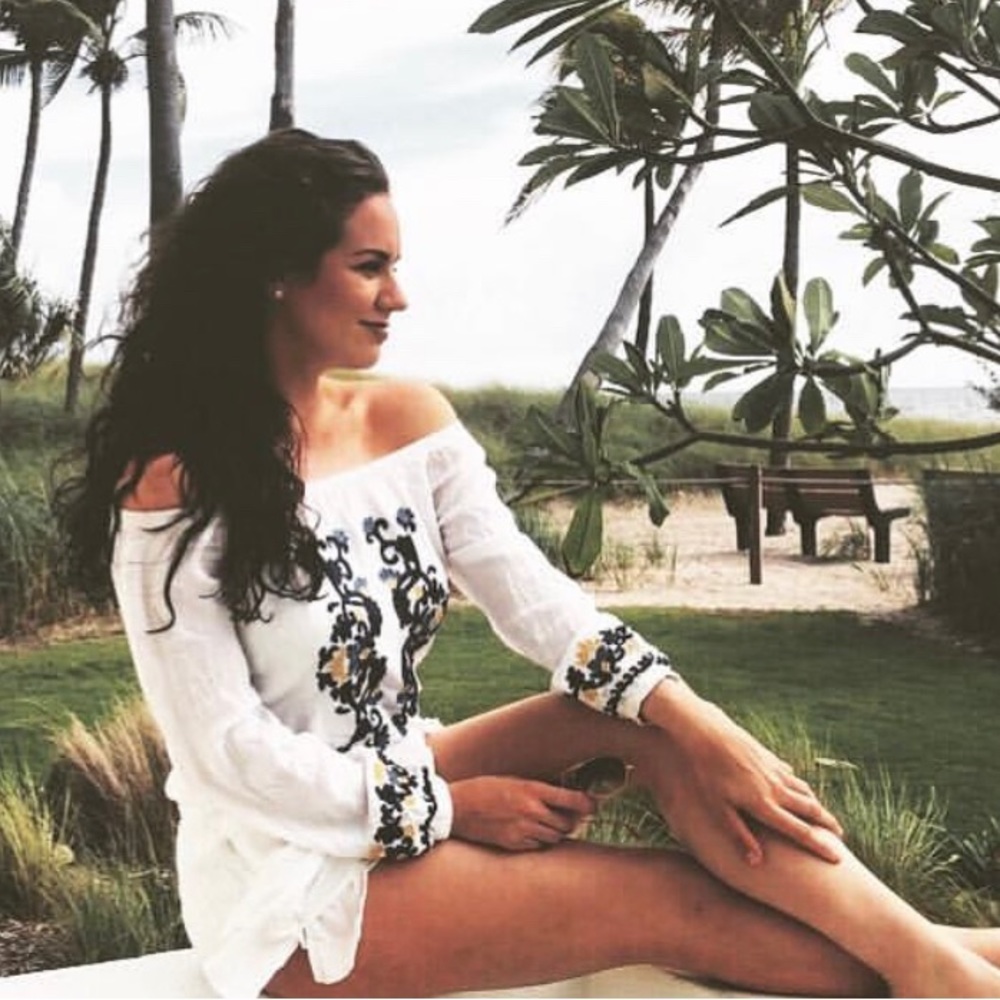 Lovers + Friends || Embroidered Romper